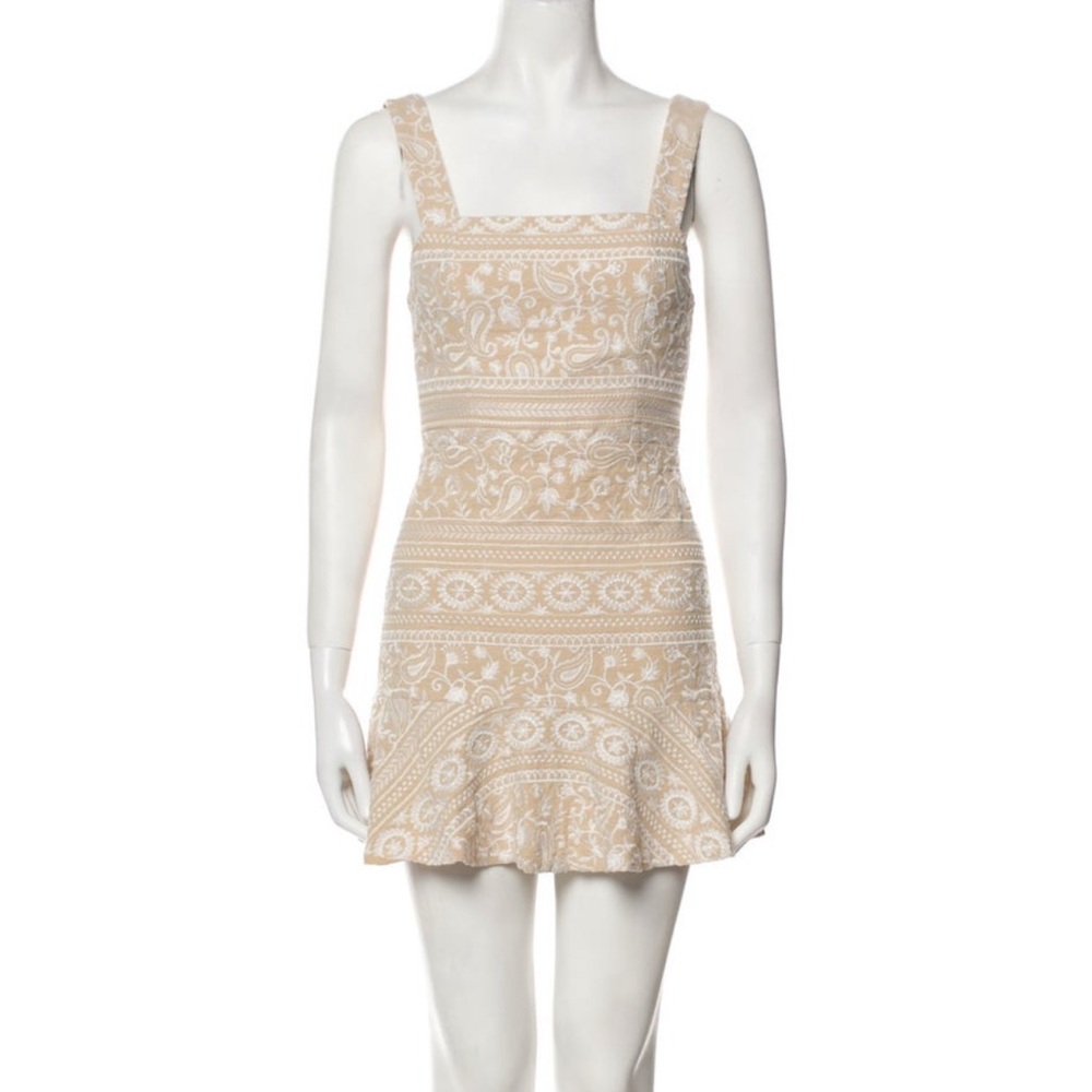 Alice + Olivia Cream Mini Dress
